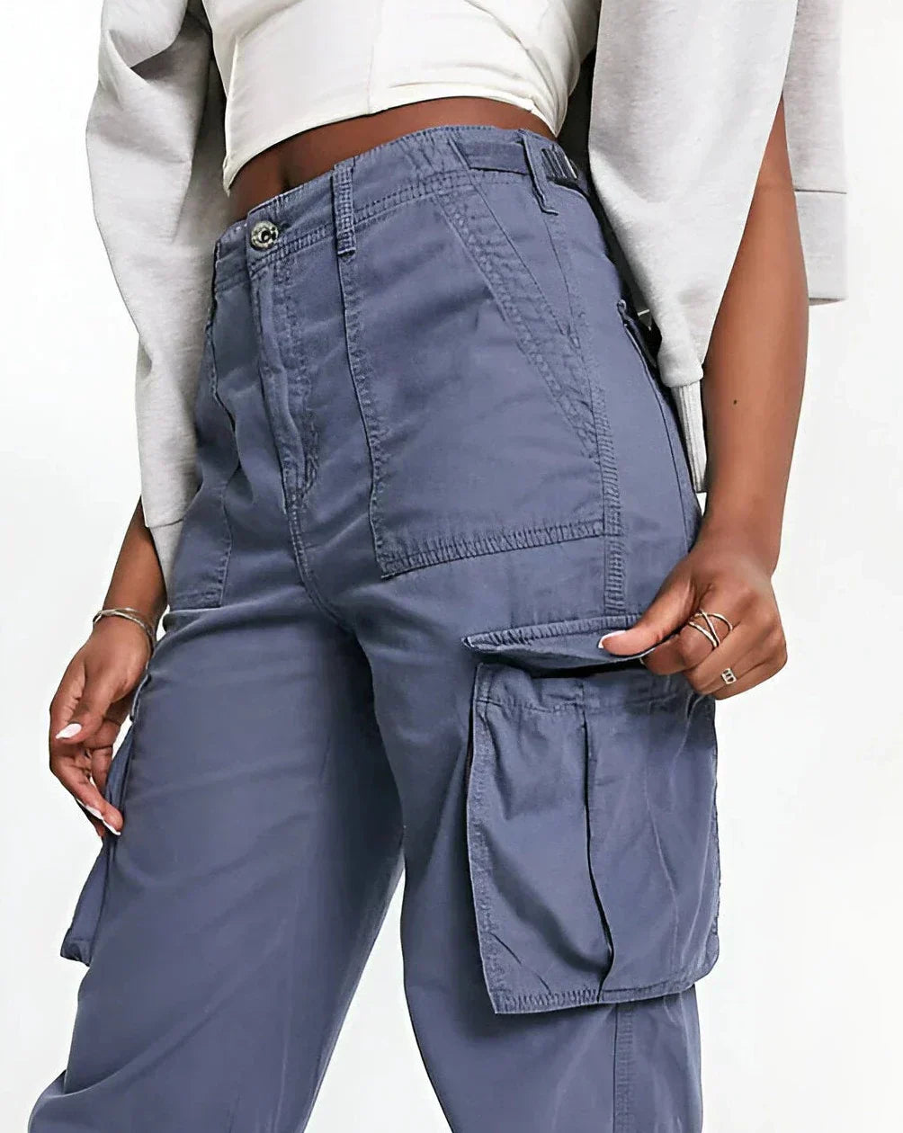 Elvíra |  Cargobukser med justerbar linning