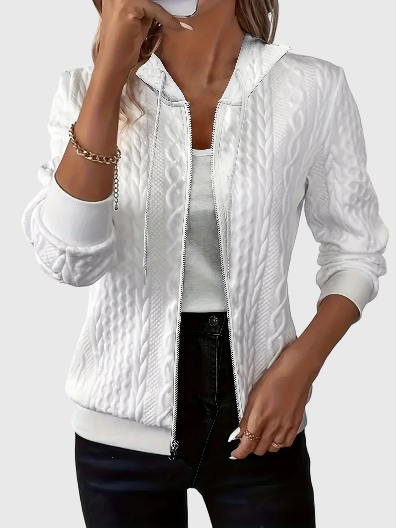 Lena | Hettegenser med glidelås