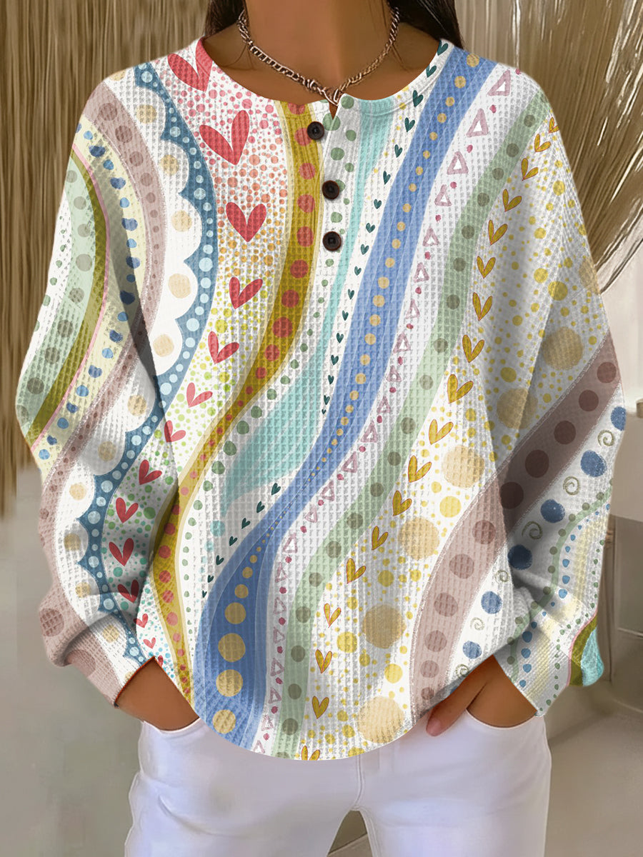 Luna | Genser med fargerike stripemønstre