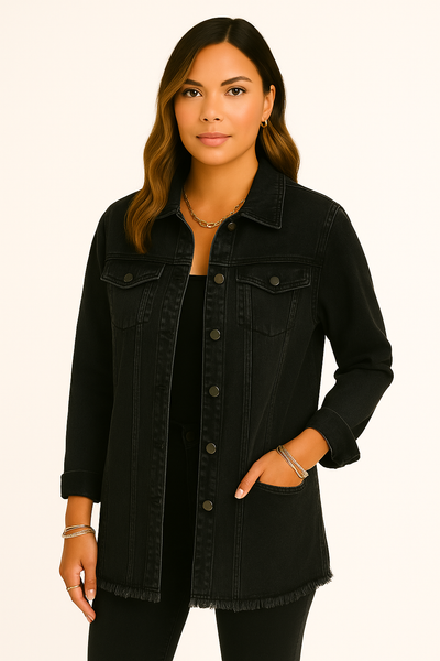 Kaja | Klassisk hverdagskåpe i denim