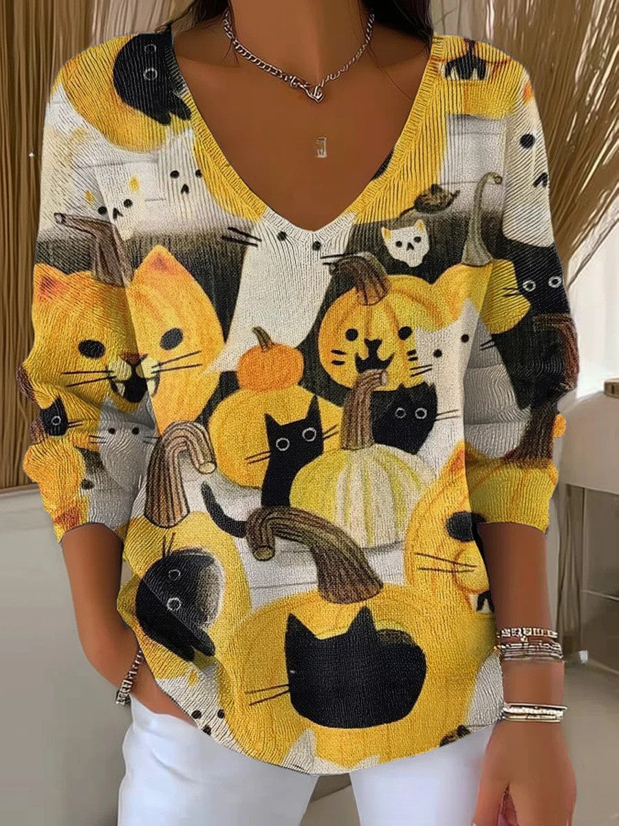 Florence | Sweater med V-hals