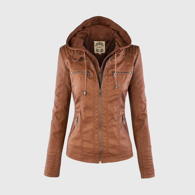 KAROLINE | Den stilige og unike skinnjakken