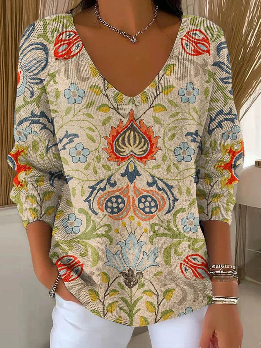 Margot | Strikket genser med V-hals