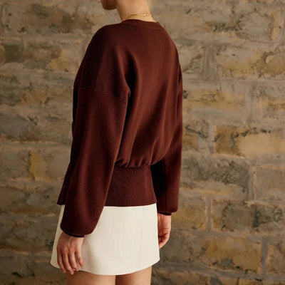 Zuzana | Stilig strikket genser med én knapp