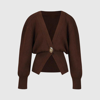 Zuzana | Stilig strikket genser med én knapp